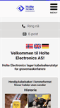 Mobile Screenshot of holte-electronics.no