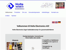 Tablet Screenshot of holte-electronics.no